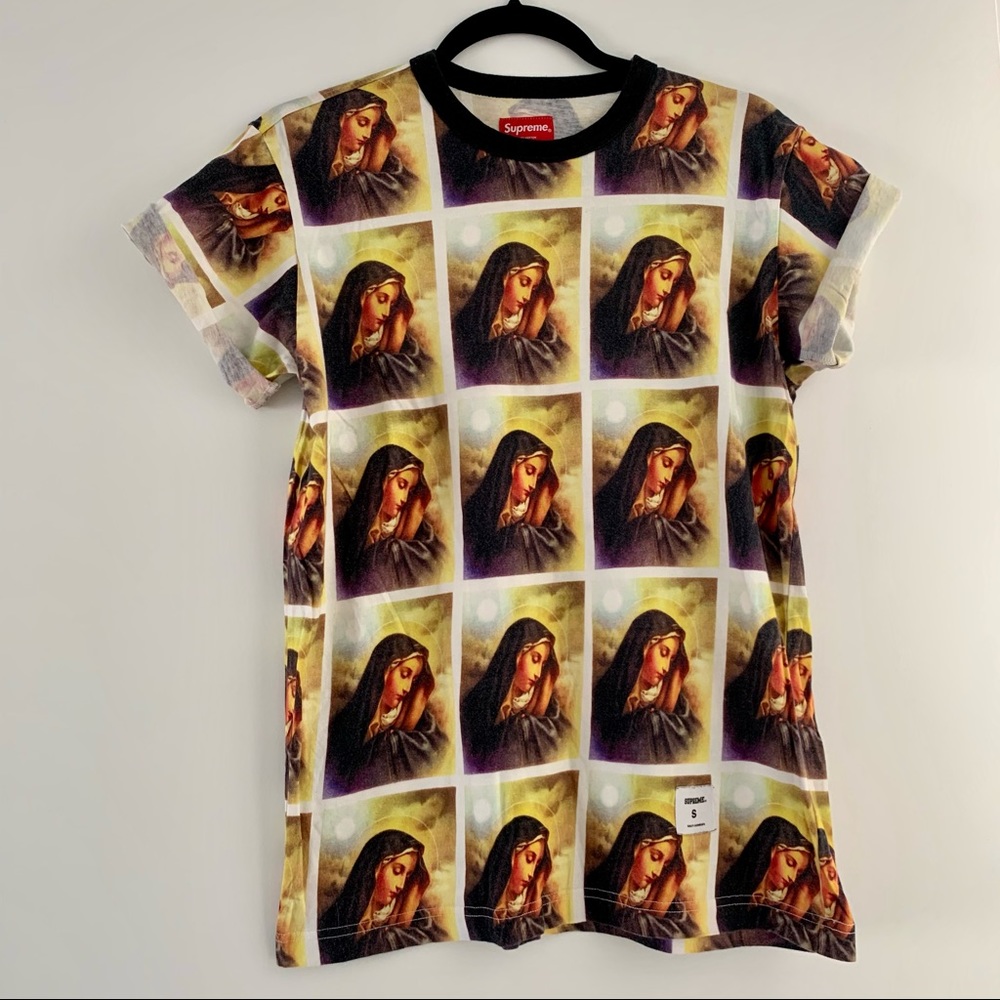 Vintage SUPREME 🥊 Virgin Mary🙏🏻t-shirt size S